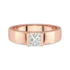 Wide Men 18K Rose Gold Wedding Ring