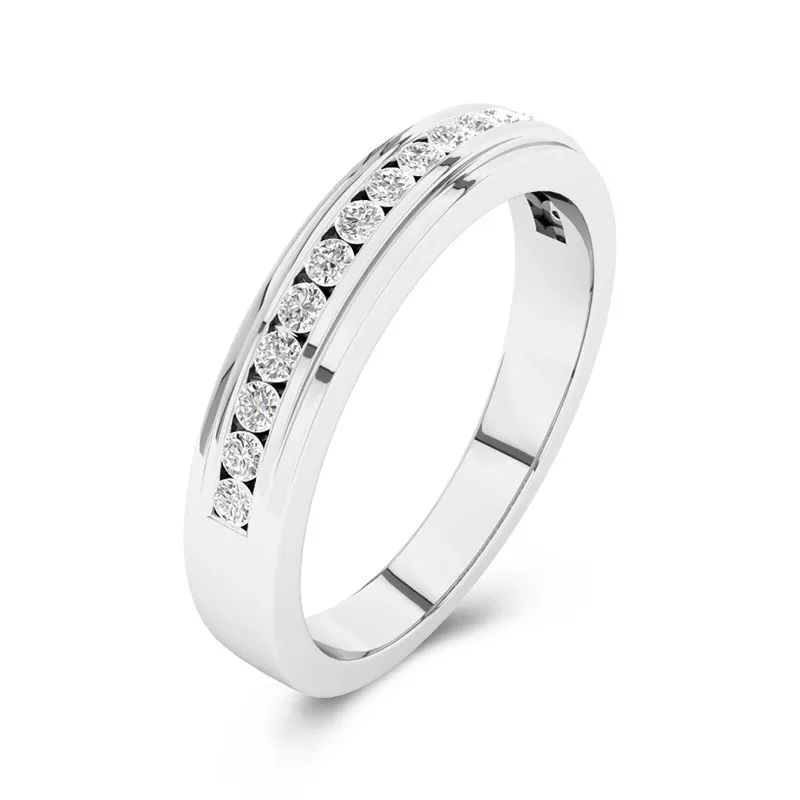 Classic Men 925 Sterling Silver Wedding Band