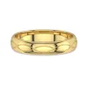 Simple Carved Infinity Men 18K Gold Wedding Band