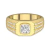 Rétro Large Hommes Or 18 carats Alliance