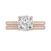 18K Rose Gold Moissanite Bridal Set