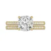 Or 18 carats Moissanite Ensemble nuptial