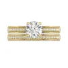 14K Gold Moissanite Bridal Set
