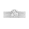 18K White Gold Moissanite Bridal Set