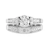 14K White Gold Moissanite Bridal Set