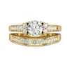 14K Gold Moissanite Bridal Set