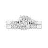 Argent sterling 925 Moissanite Ensemble nuptial