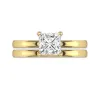 Argent sterling 925 Moissanite Ensemble nuptial