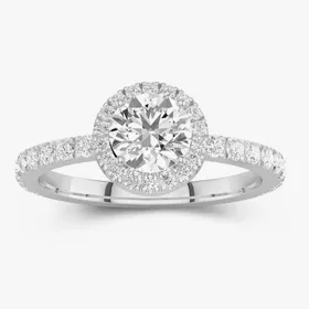 Classic Halo Engagement Ring
