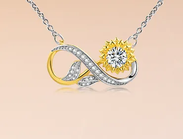 Collier Tournesol Infini