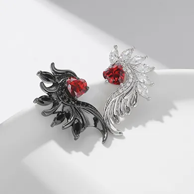 Boucles d'oreilles Ailes Gothiques