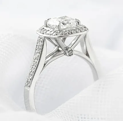 Cathedral White Gold Engagement Ring