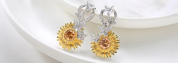 Nature Sunflower Earrings