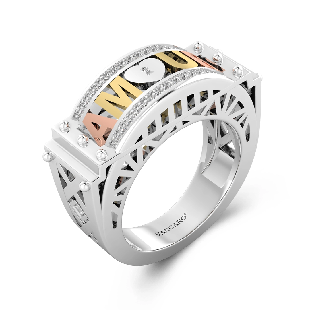 Architecture Letter Ring