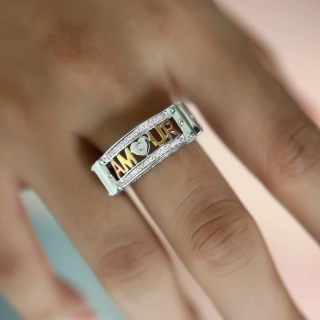 Architecture Letter Ring