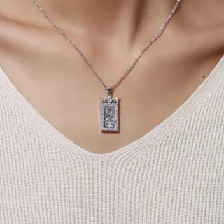 Unique Lettre pendentif Collier Blanc Cœur