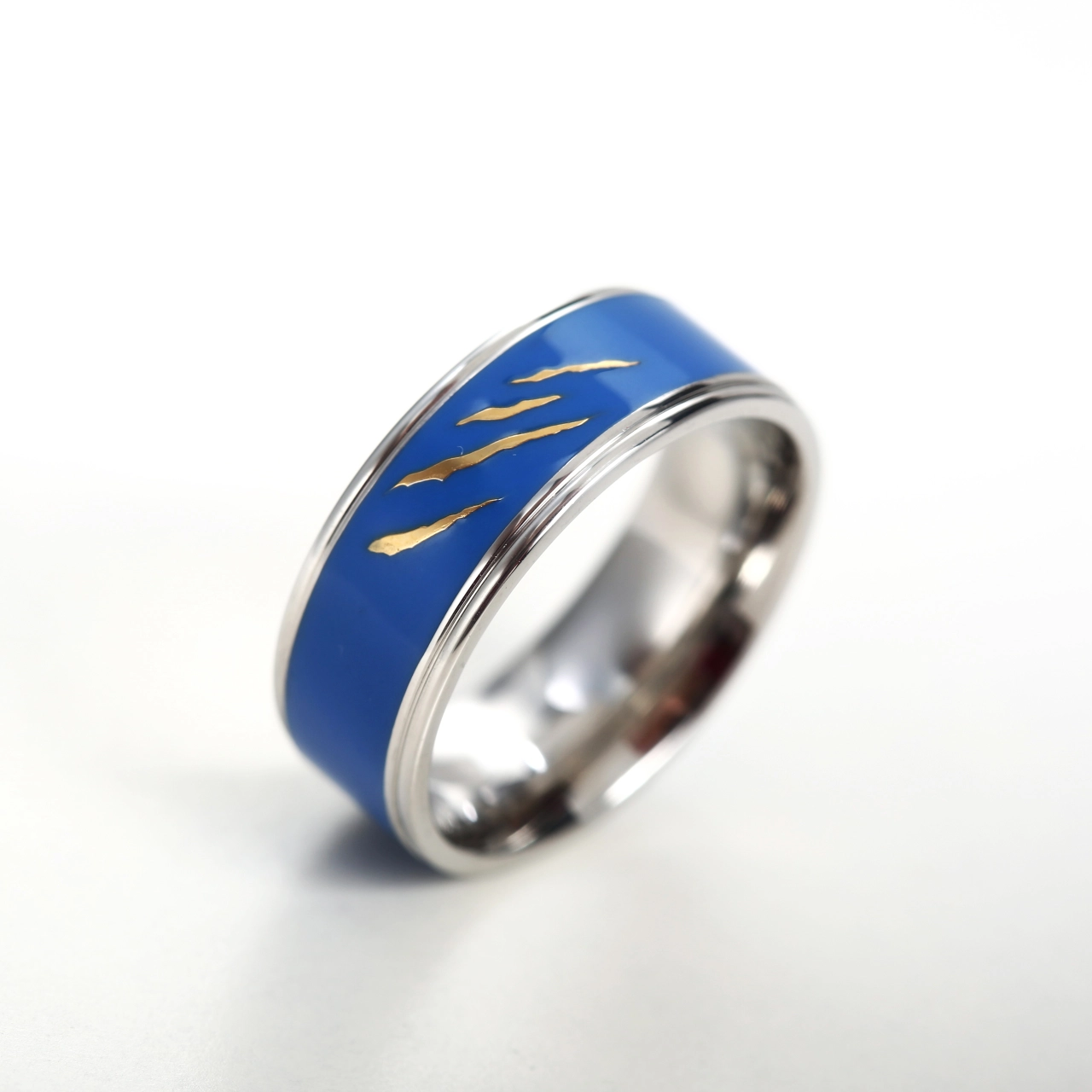 Unique Men Titanium Steel Wedding Band