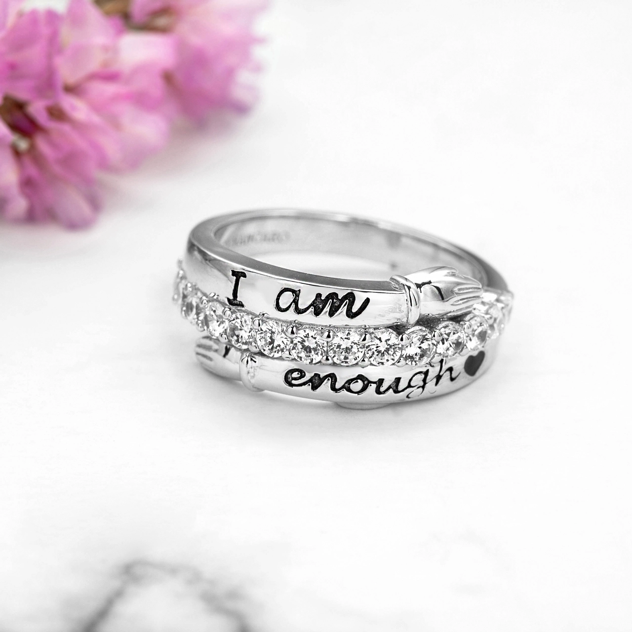 Unique Hand Letter Ring For Women