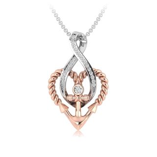 Classic Infinity Heart Anchor Pendant Necklace