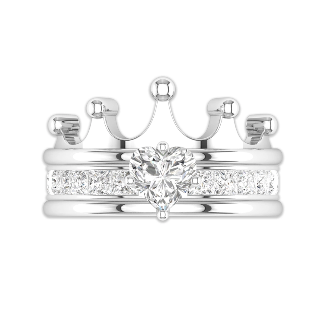 White Gold Plated Glory Crown Enhancer