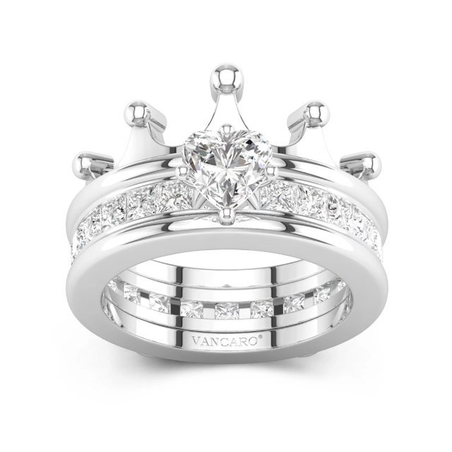 White Gold Plated Glory Crown Enhancer