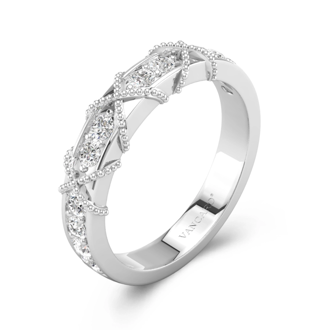 Classic Women Wedding Band In 925 Sterling Silver