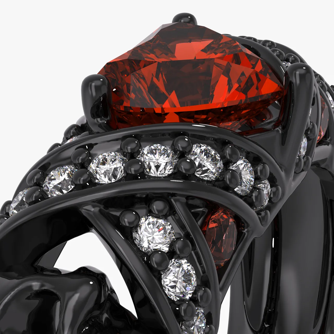 Rouge Grenat Zircon cubique Alliance