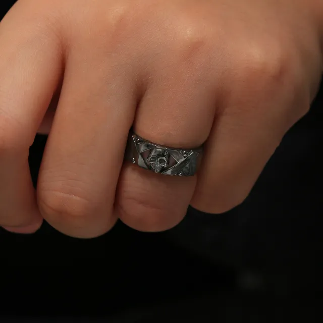 Gothic Skull Ring For Men