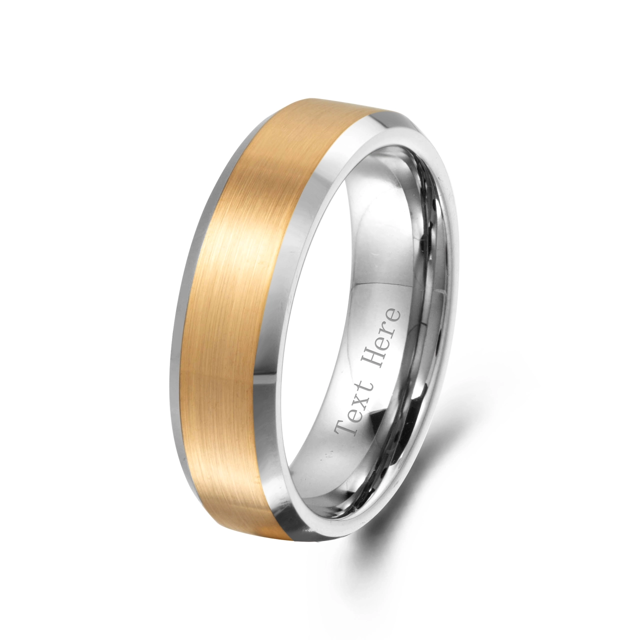 Men Titanium Steel Wedding Band