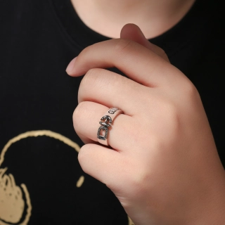 Unique Anchor Letter Ring For Men