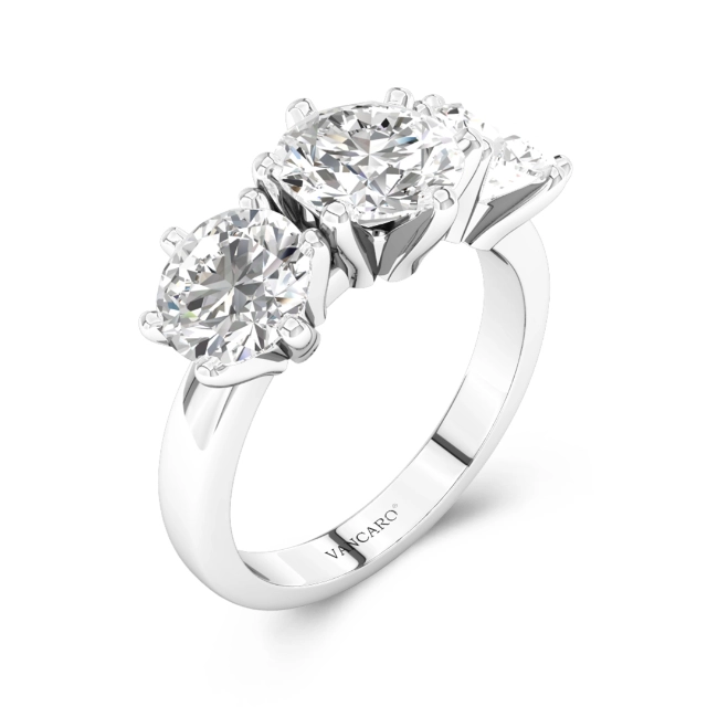 Three Stone Engagement Ring 1.50ct Cubic Zirconia