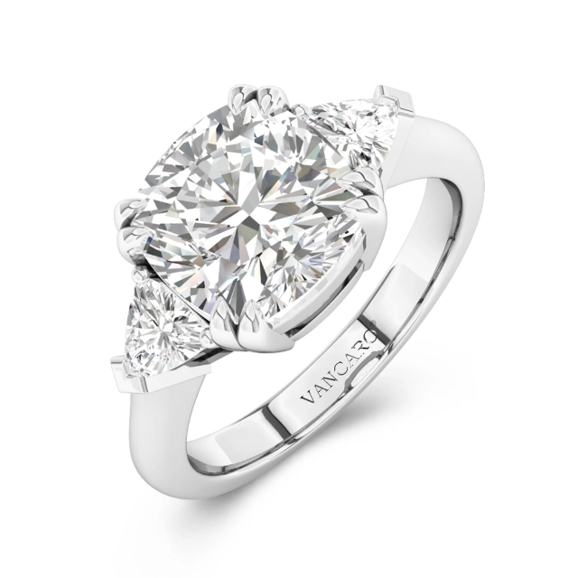 Three Stone Engagement Ring 3.00ct Cubic Zirconia