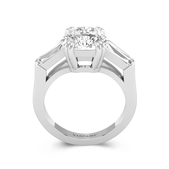 Three Stone Engagement Ring 3.00ct Cubic Zirconia