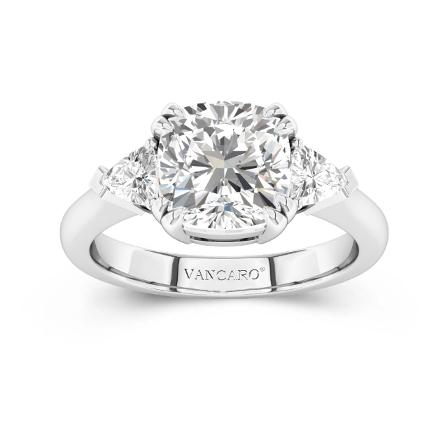 Three Stone Engagement Ring 3.00ct Cubic Zirconia