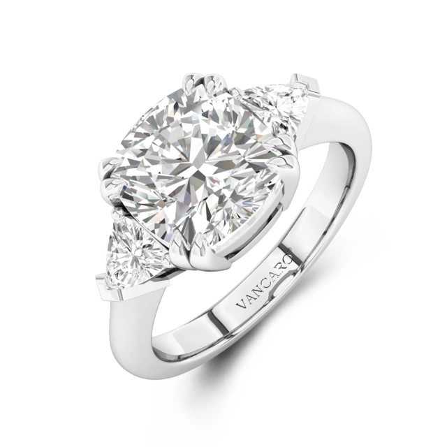 Three Stone Engagement Ring 3.00ct Cubic Zirconia