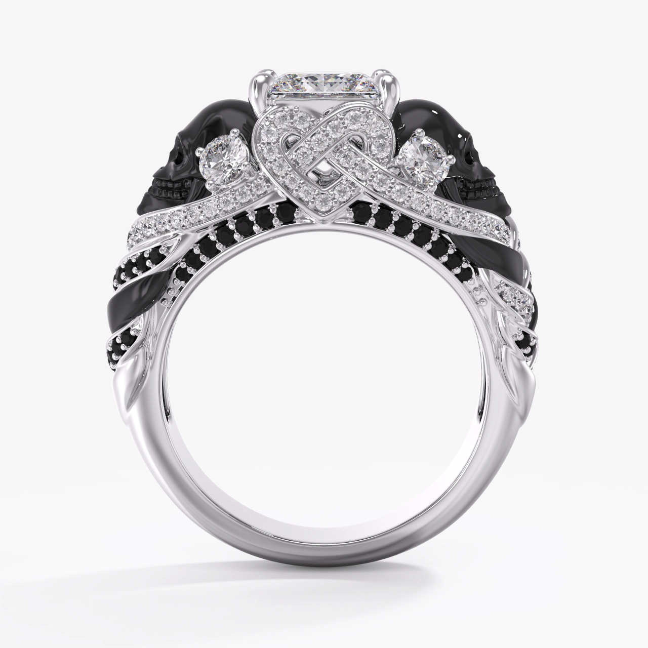 Gothique Crâne Bague