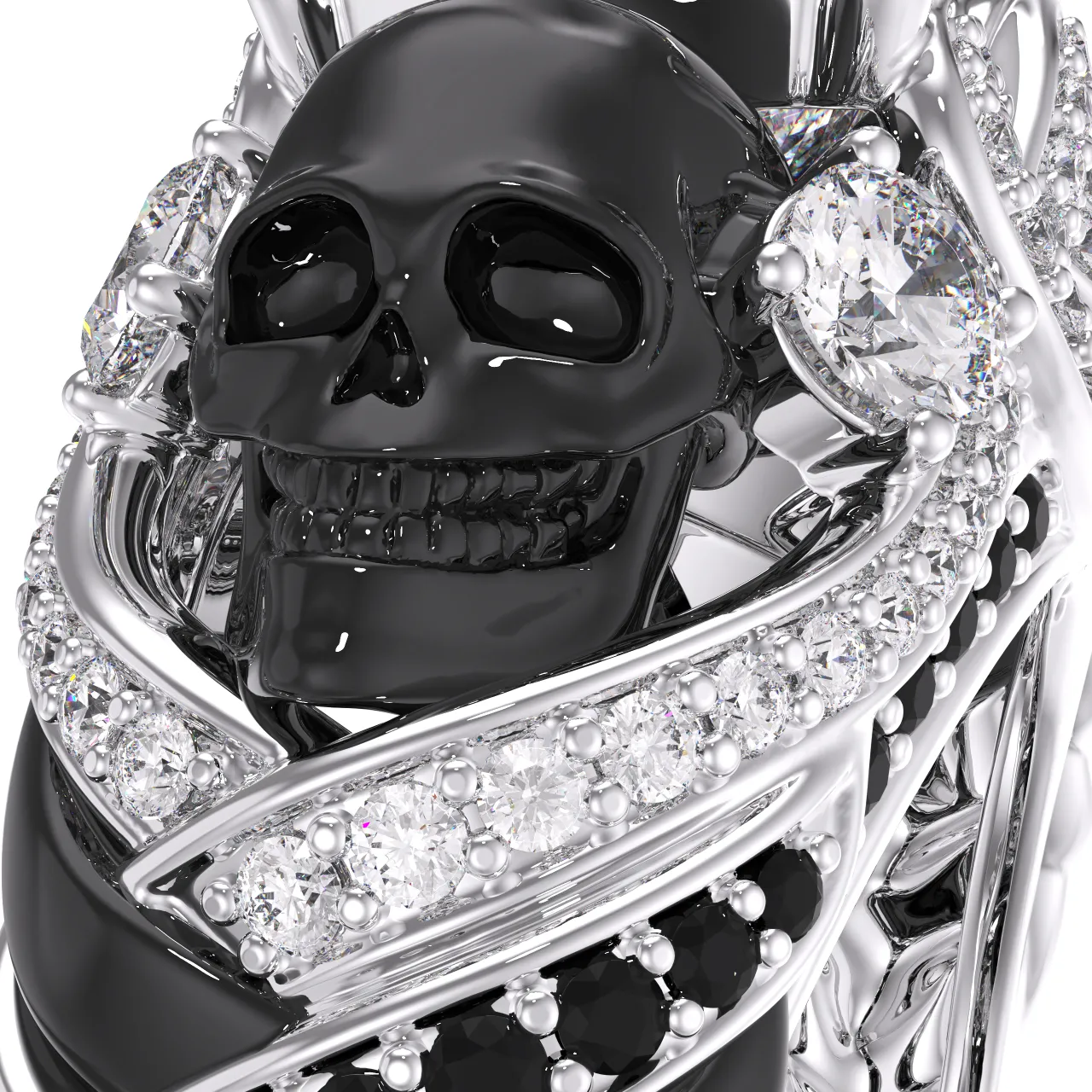 Gothique Crâne Bague