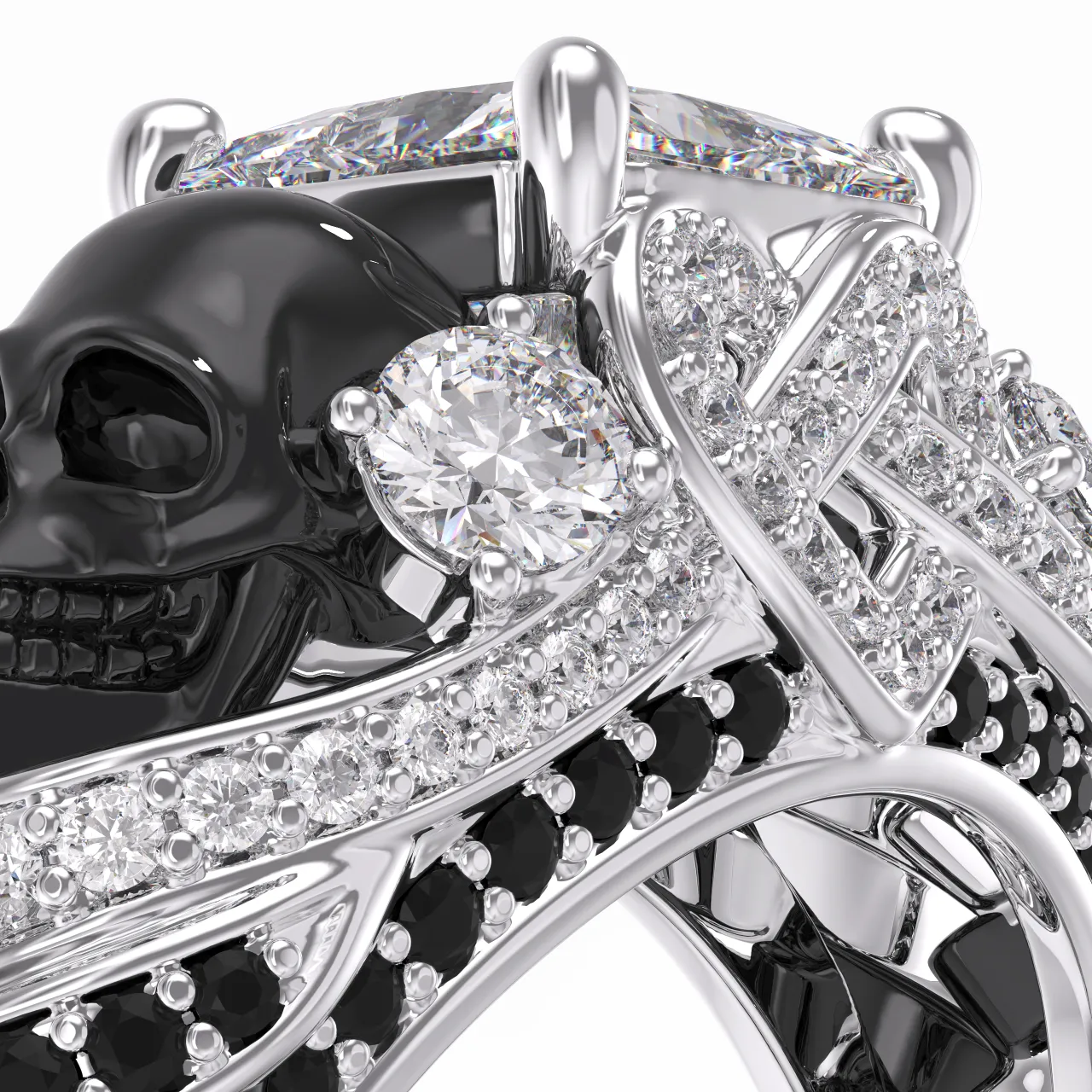 Gothique Crâne Bague