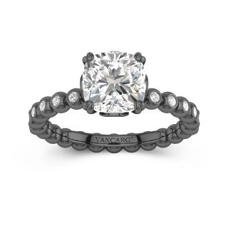 Beaded Flush Engagement Ring 3.00ct Cubic Zirconia