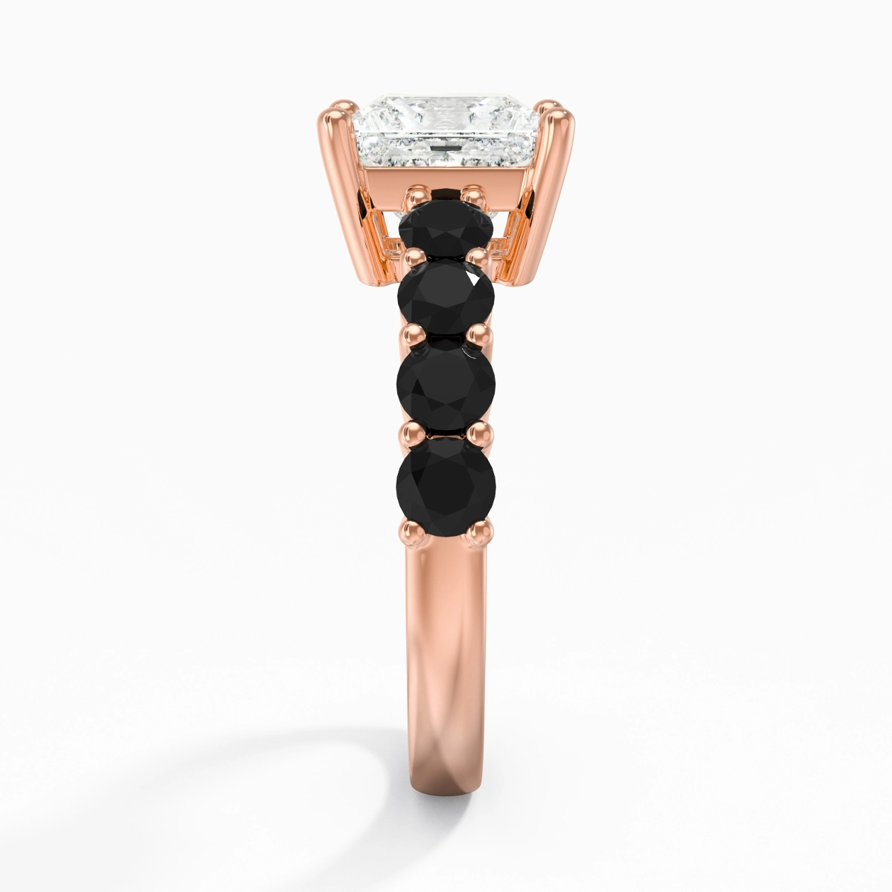 White Cubic Zirconia Engagement Ring