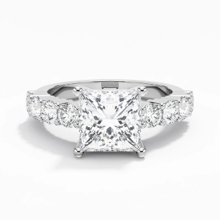 Classic Princess 2.50ct Moissanite Engagement Ring