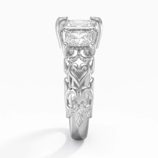 Argent sterling 925 Zircon cubique Bague de fiançailles