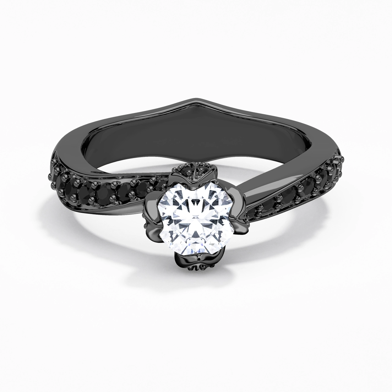 Blanc Zircon cubique Bague de fiançailles