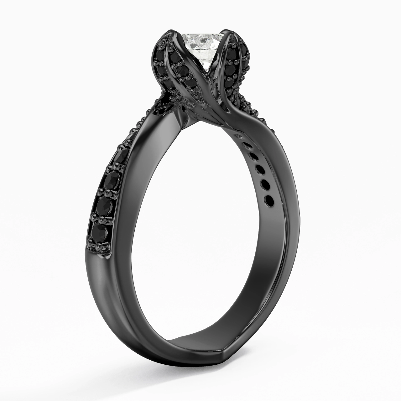 Blanc Zircon cubique Bague de fiançailles