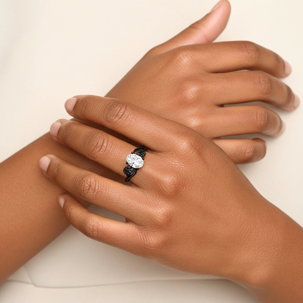 Blanc Zircon cubique Bague de fiançailles