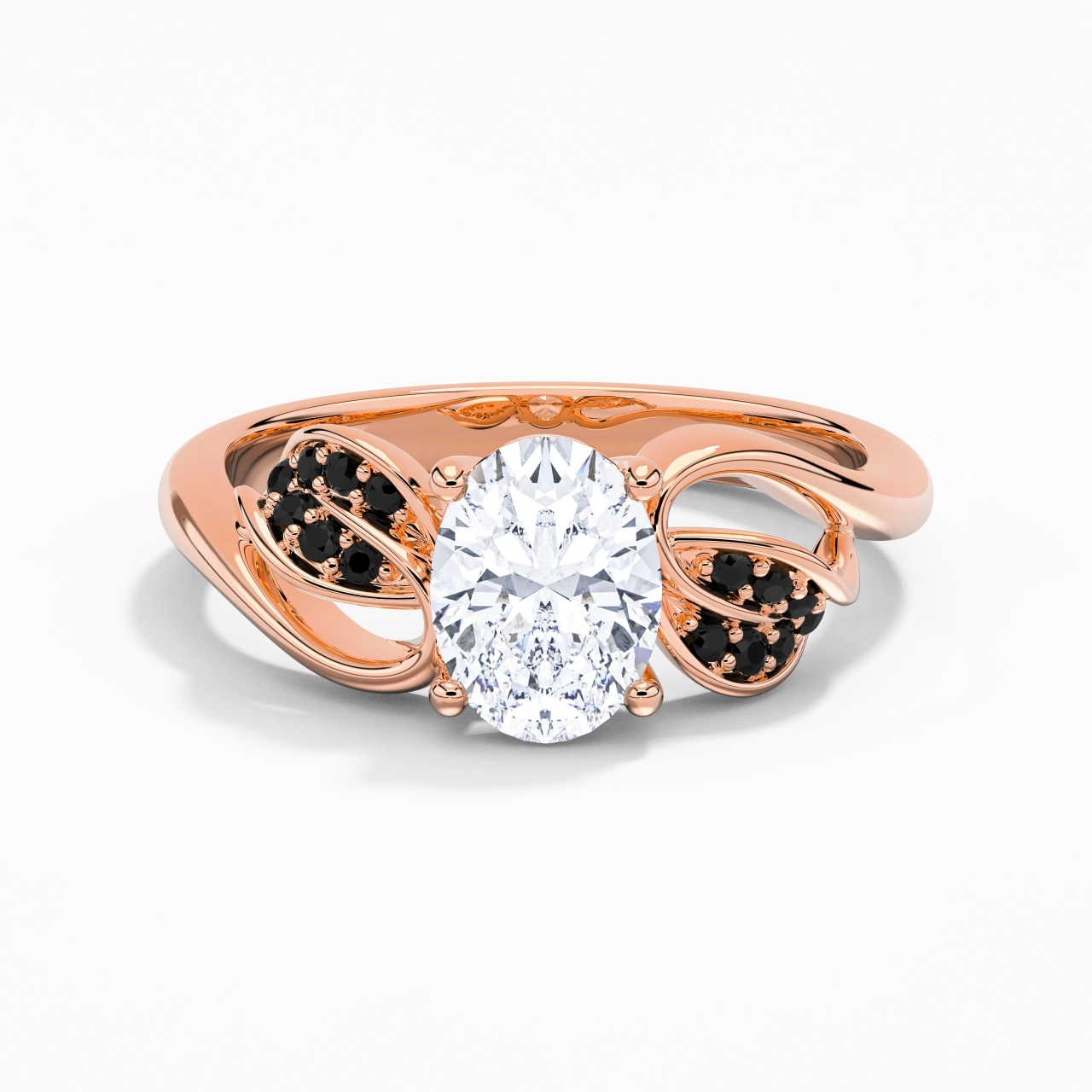 White Cubic Zirconia Engagement Ring