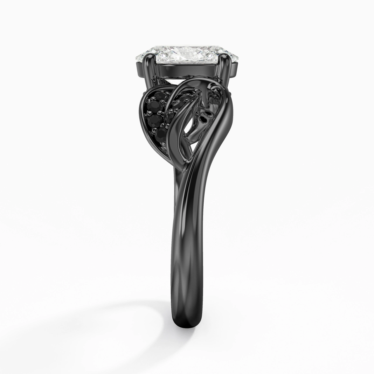 White Cubic Zirconia Engagement Ring