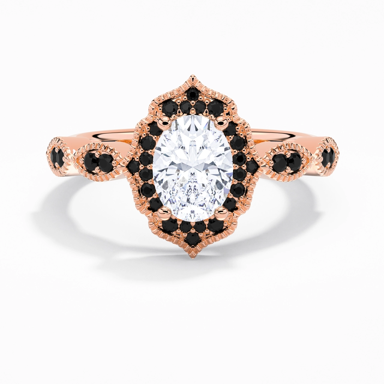 White Cubic Zirconia Engagement Ring