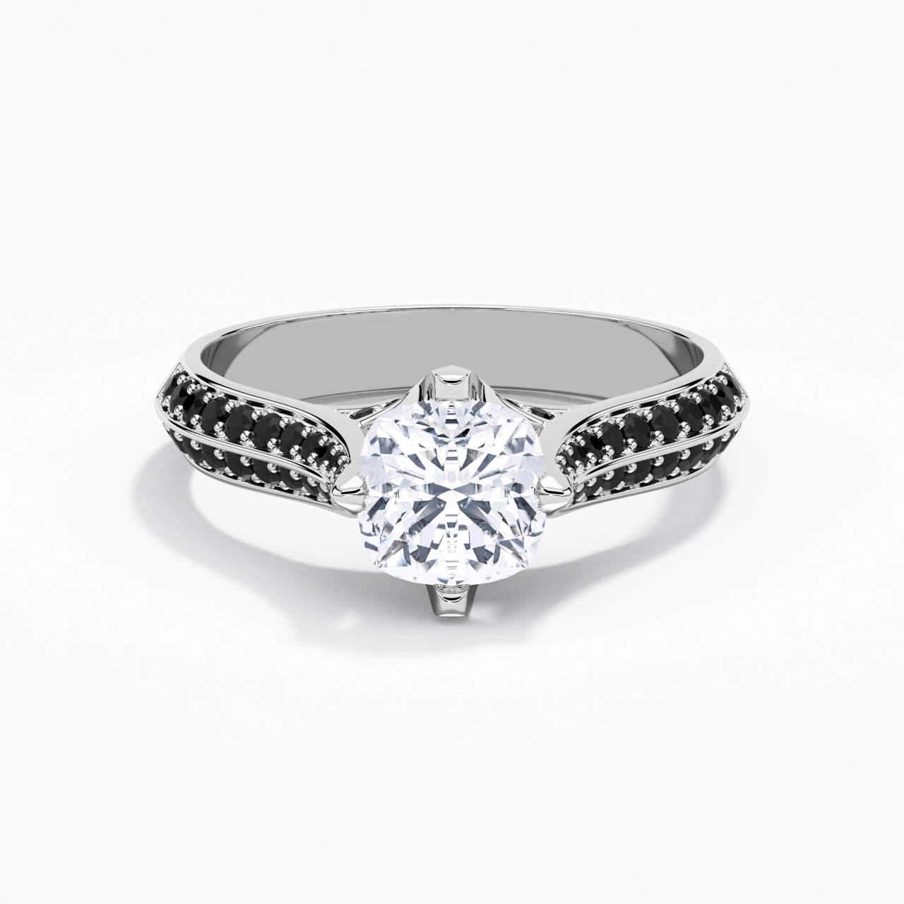 Classique Coussin 1.50ct Zircon cubique Bague de fiançailles