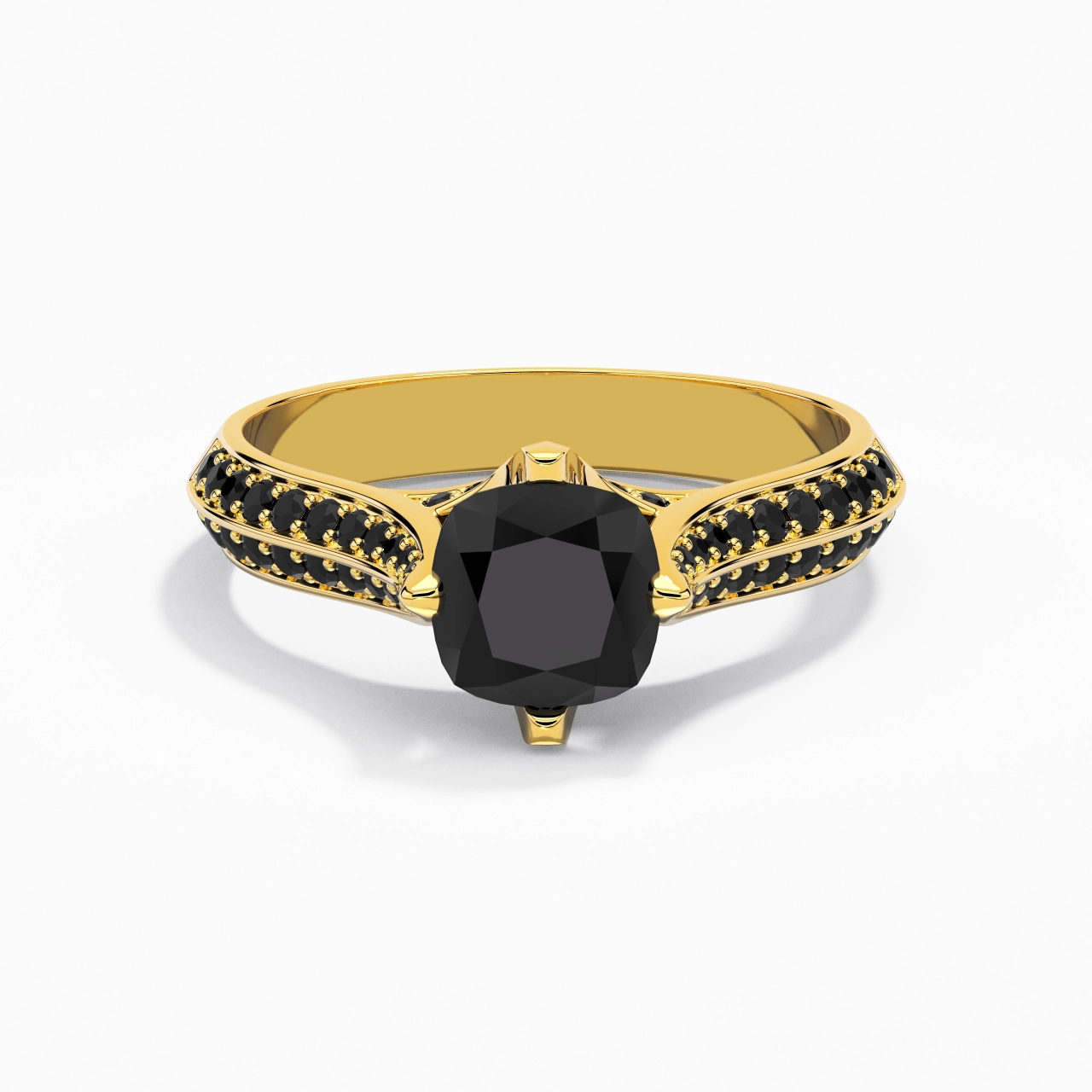 Classique Coussin 1.50ct Zircon cubique Bague de fiançailles